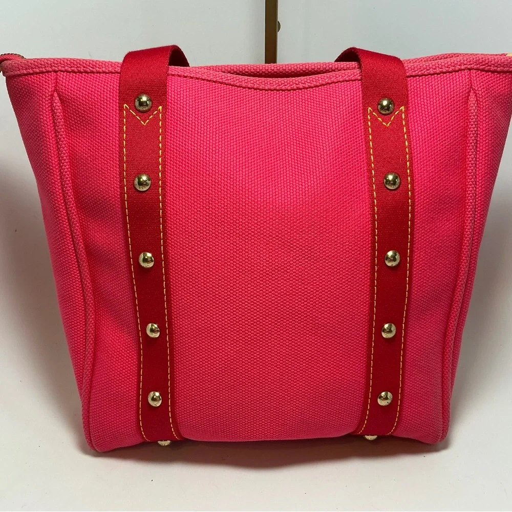 Louis Vuitton Pink Antigua Cabas MM Shoulder Bag Tote